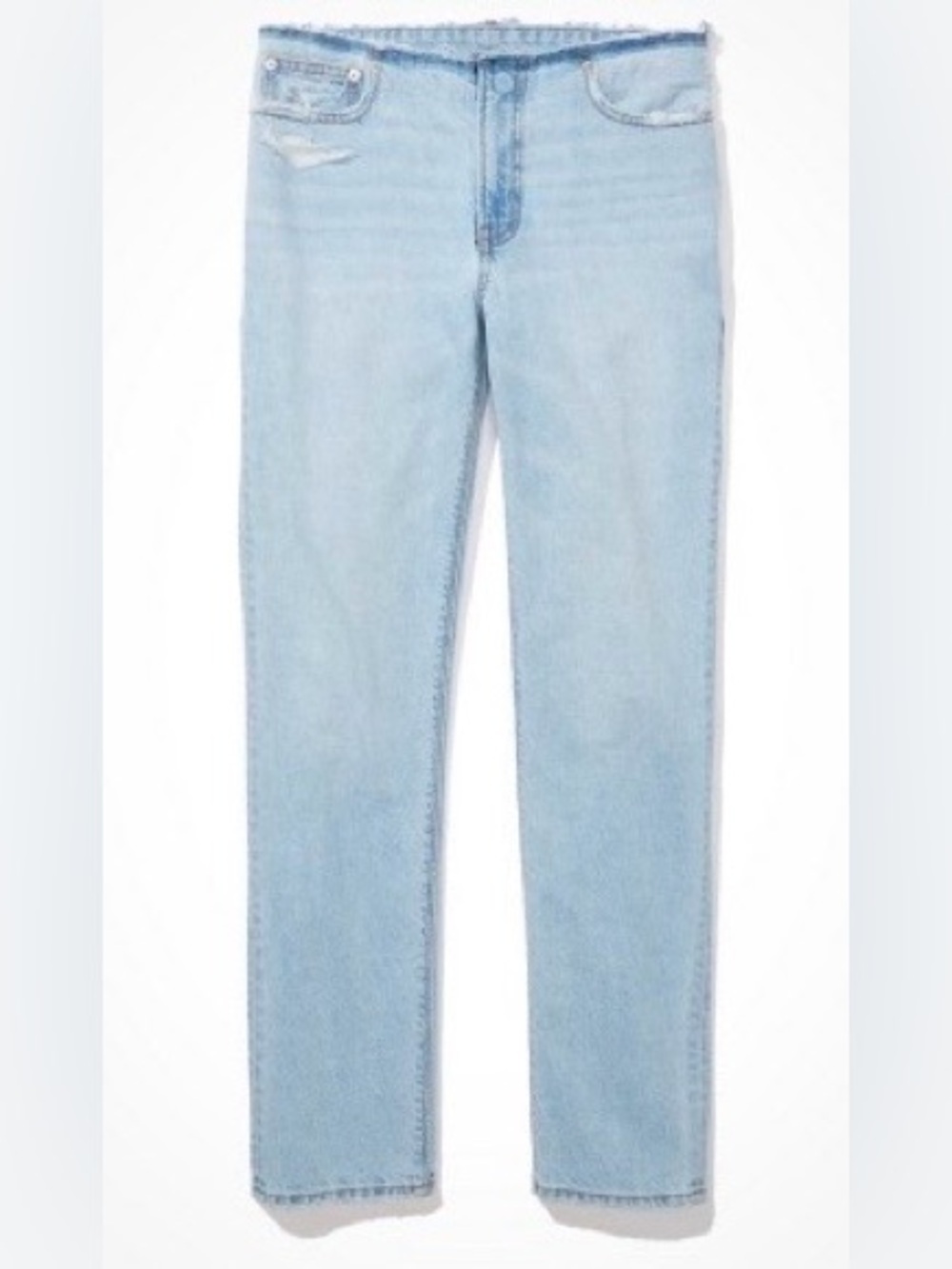 🛍️NWT American Eagle Light Blue Straight Leg 90’s Low Rise Jeans
